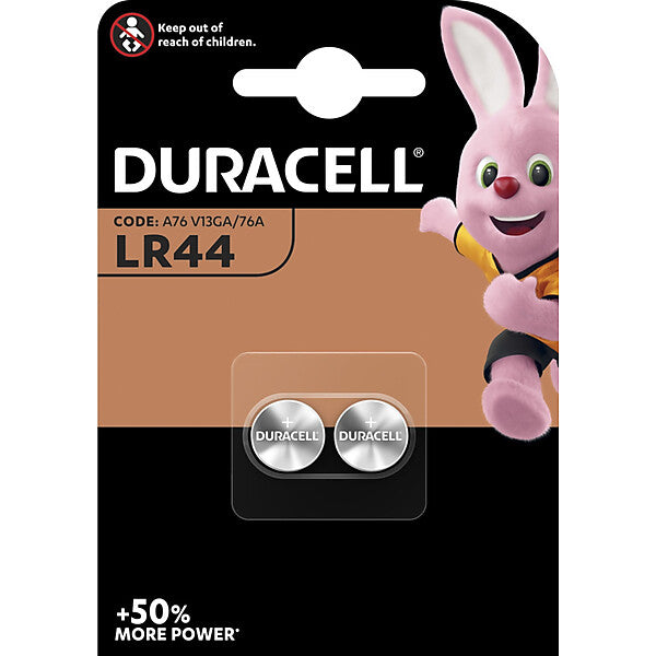 Hückmann Duracell Alkaline-Kn.zelle LR44 1,5V/105mAh 101797 (VE2)